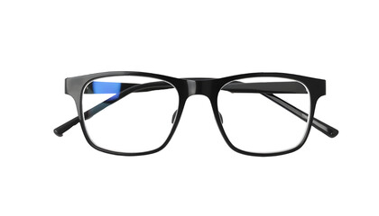 Fototapeta premium Black Designer Eyeglasses - Stylish Eye Frames | Fashion Glasses | Modern Eyewear | Professional Glasses | Premium Frames | Vision Glasses