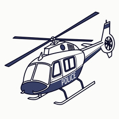Police helicopter airborne vehicle law enforcement