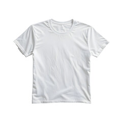 Naklejka premium White Cotton T-Shirt - Basic Crew Neck Tee | Plain White Shirt | Casual Clothing | Unisex Tee | Everyday Wear | Simple T-Shirt