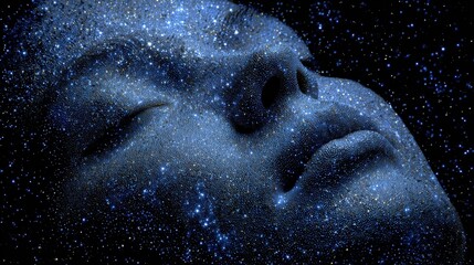 Fototapeta premium Associated with deep relaxation, slow brain waves support restorative sleep and mental calm. 
