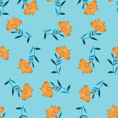 cute flower pattern image for fabric textile or wall decoration
