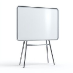 Blank Whiteboard on Metal Stand Ideal for Presentations and Meetings Perfect for Office Training and Education
