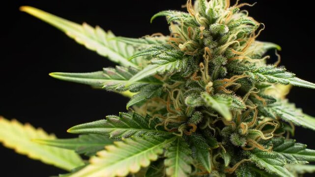 Close-up of a cannabis plant