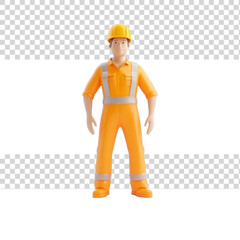 construction worker with helmet