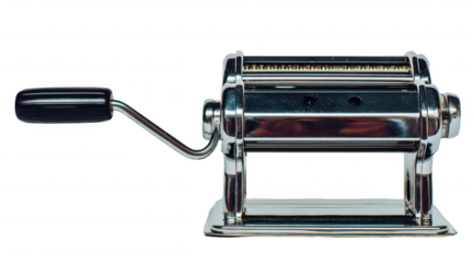 Chrome pasta machine with handle (1)