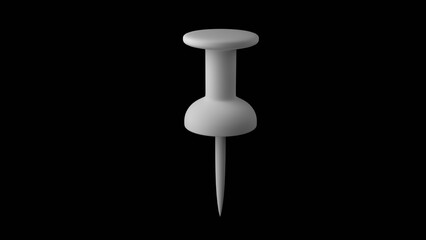 画鋲の3Dイラスト