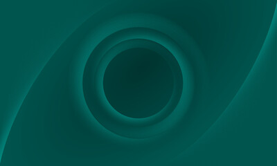 Futuristic elegant minimal dark teal background–Modern curve line vector for banner, poster, web, seminar, campaign, business, corporate–Abstract circular shape 3D pattern background with line stripe