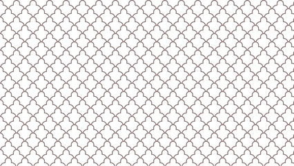 Naklejka premium A seamless pattern of gray quatrefoil shapes arranged in a grid on a white background surface design