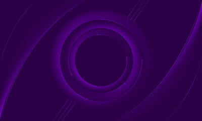 Modern curve line luxury vector for banner, poster, web, seminar, campaign, business, corporate–Abstract circular shape 3D pattern background with line stripes-Futuristic minimal violet background
