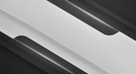 Abstract Geometric Design Featuring Smooth Black And White Lines With Elegant Contrast