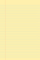 Fototapeta premium Yellow legal pad pages with lined designs