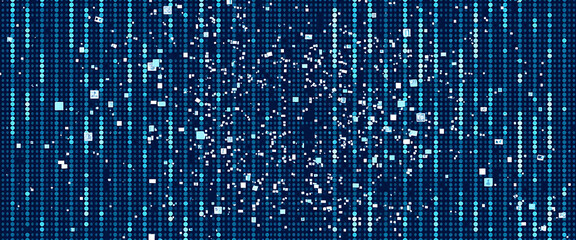 Vector halftone of a social media profile eating itself as viral loops echo in infinite layers of visual noise.
