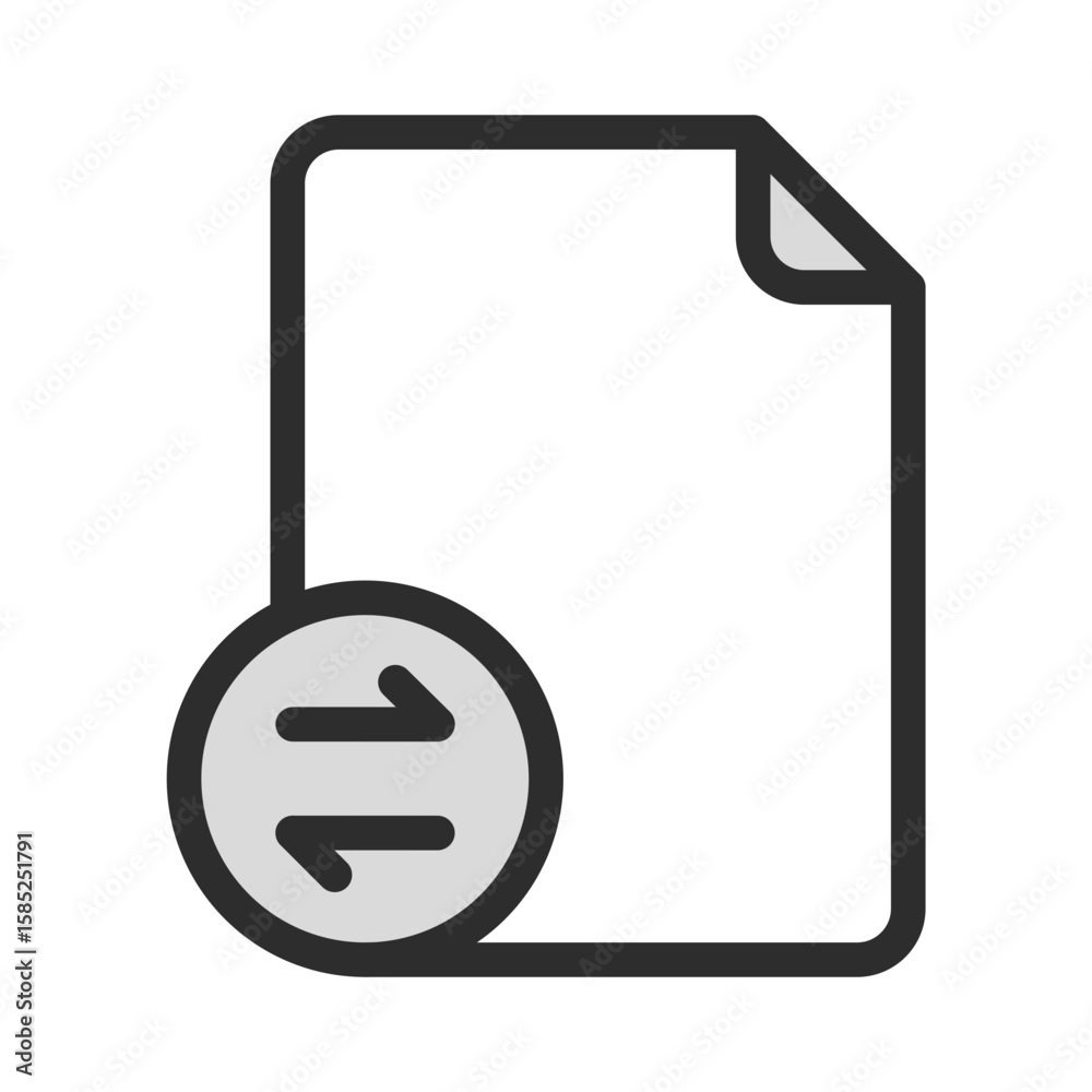 Poster data sync file exchange document transfer icon synchronization symbol
