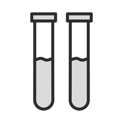 Lab Test Tube Icon Science Research Experiment Vector Illustration