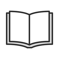 Open book icon knowledge education symbol vector illustration