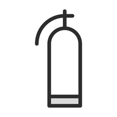 Fire extinguisher safety icon drawing emergency symbol vector illustration