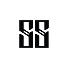 SS monogram logo design letter text name symbol monochrome logotype alphabet character simple logo