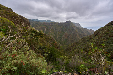 Volcanic cliffs and peaks in Anaga
