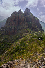 Hiking trail in Teno mountains