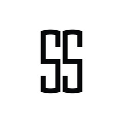 SS monogram logo design letter text name symbol monochrome logotype alphabet character simple logo