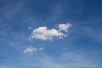 Fototapeta premium Clouds and dark blue sky
