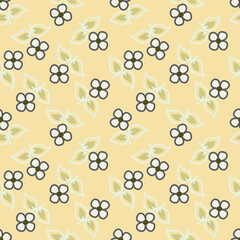 Seamless watercolor floral pattern design
