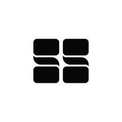 SS monogram logo design letter text name symbol monochrome logotype alphabet character simple logo