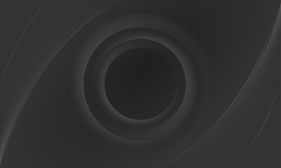 3D circle design – Modern radial creative vector – Abstract curve pattern gradient line background for logo, branding, book cover, banner, poster, web – Futuristic background design with gray colour