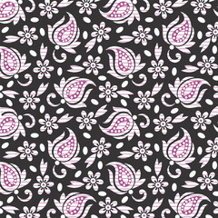 Paisley Design Pattern, fabric print, Texture, background, shirt design.