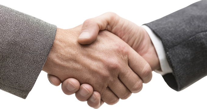 Business handshake representing an agreement, deal, and partnership