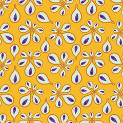 Hand drawn colourful florals Seamless pattern. Abstract Florals pattern. Colourful background. Designed for paper, cover, fabric, decor, wall paper and etc.