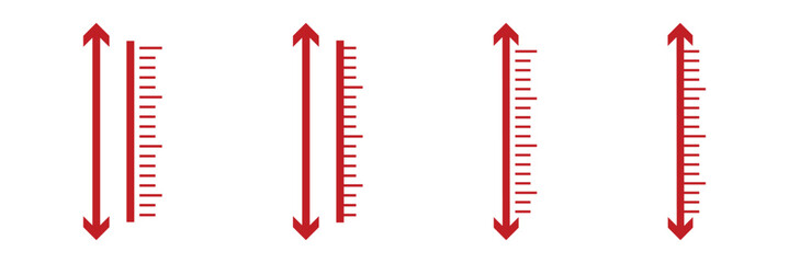 height measure person icon vector sign