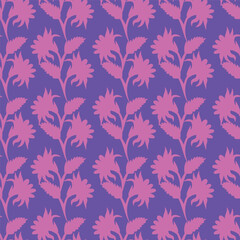 Seamless watercolor floral pattern design