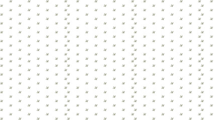 Repeating pattern of small stylized leaf shapes on a white background creating a delicate texture