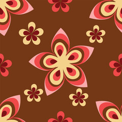 Hand drawn colourful florals Seamless pattern. Abstract Florals pattern. Colourful background. Designed for paper, cover, fabric, decor, wall paper and etc.