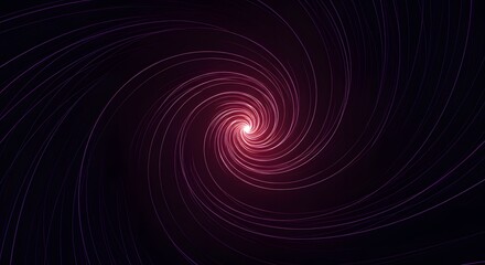 Dynamic Swirling Galaxy Visual With Purple And Magenta Lights Creating Hypnotic Cosmic Illusion