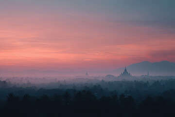 captivating sunsets over ancient temples in india showcasing vibrant colors of sky