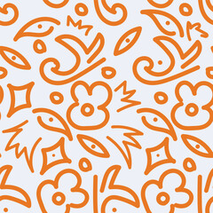 vintage floral seamless pattern. Rich with nostalgia and classic elegance, this pattern evokes the charm of a bygone era for print and textile
