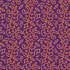 vintage floral seamless pattern. Rich with nostalgia and classic elegance, this pattern evokes the charm of a bygone era for print and textile
