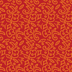 seamless pattern with flowers