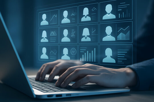 Human Resources Management Software Interface