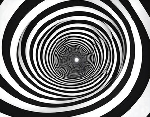 Abstract black and white spiral tunnel (2)