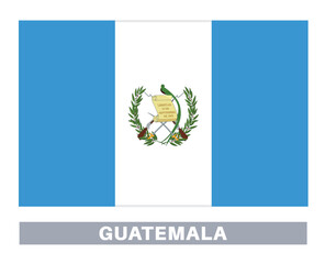 Obraz premium Flag of guatemala. Flag icon. Standard colors. Standard size. Rectangular flag.