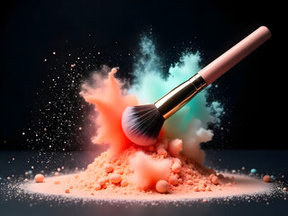 make up artist brush