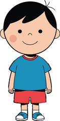 Cartoon Boy Vector Illustration