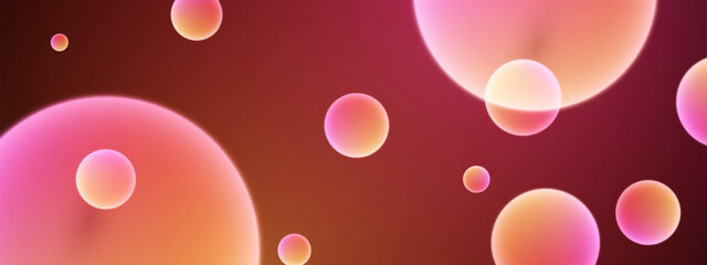 3D ball abstract Background. Soft Gradient with minimal bounce ball with shadow and light effect. Realistic 3d bubble background.