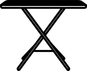 vector illustration of a black table