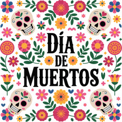 Dia de Muertos Vector Design.