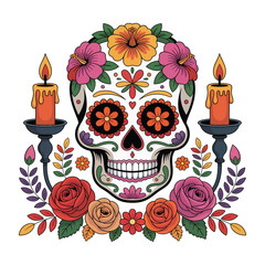 Dia de Muertos Vector Design.