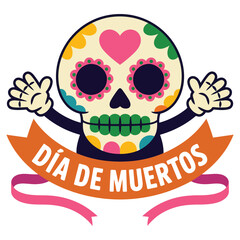 Dia de Muertos Vector Design.